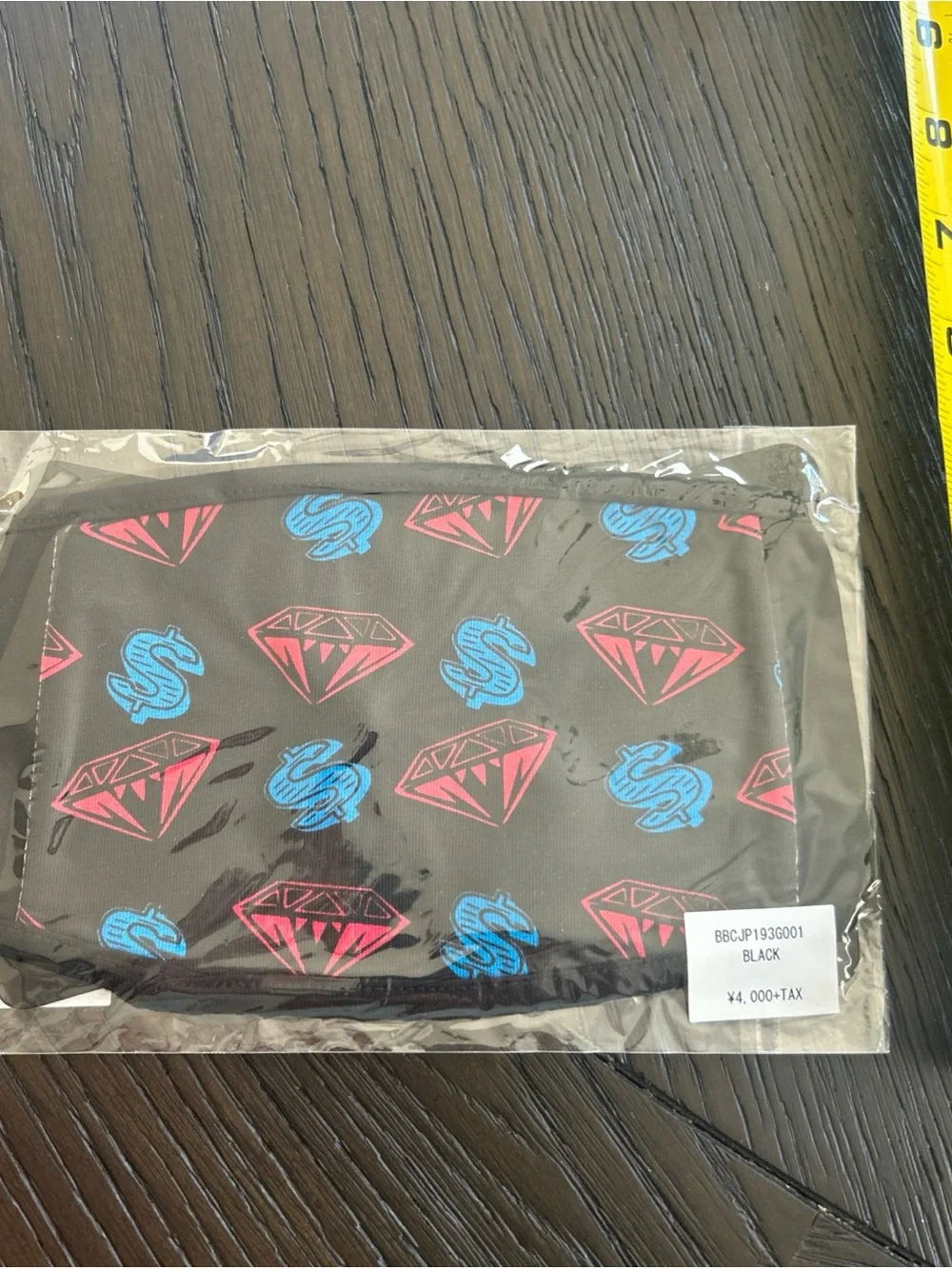 BBC Billionaire Boys Club Diamonds & Dollars $ Face Mask Covering NEW